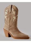 Botas cowboy taupe CORINA