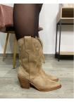 Botas cowboy taupe CORINA