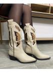 Calzados Corina - Botas mariposa beig  - NUMERO: 38, 39, 40, 36 ¡ Ya faltan números!