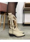 Calzados Corina - Botas mariposa beig  - NUMERO: 38, 39, 40, 36 ¡ Ya faltan números!